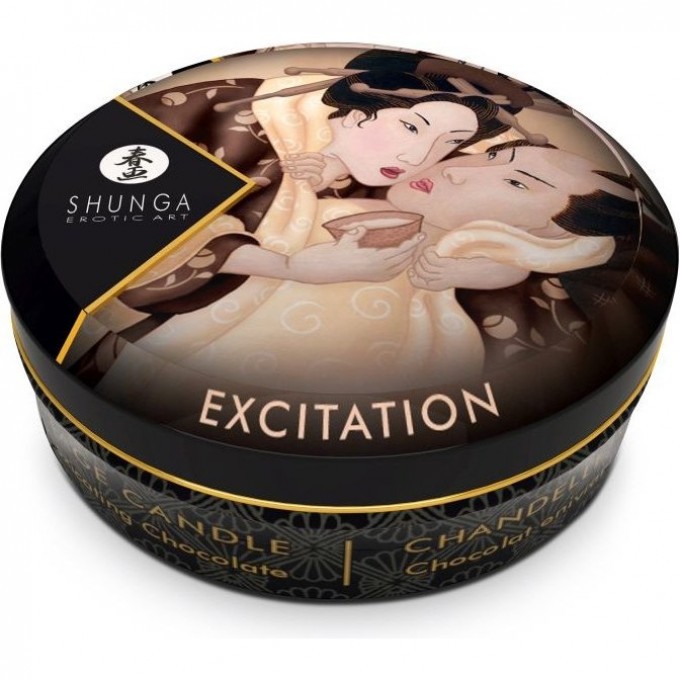 Массажное арома масло в виде свечи SHUNGA INTOXICATING CHOCOLATE (ШОКОЛАД) 30 ml 4609DESC